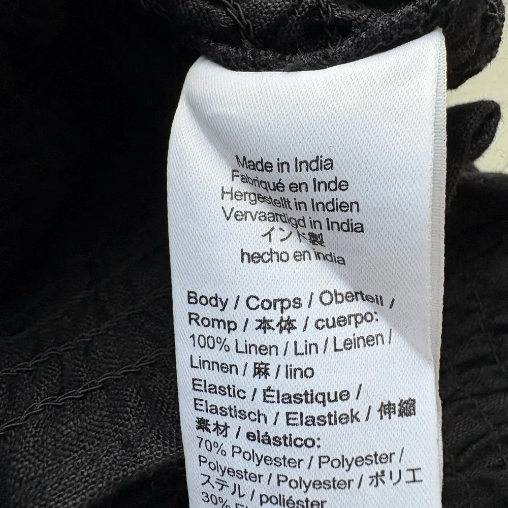 NWT J. Crew Black Linen Dress - Picture 8 of 12